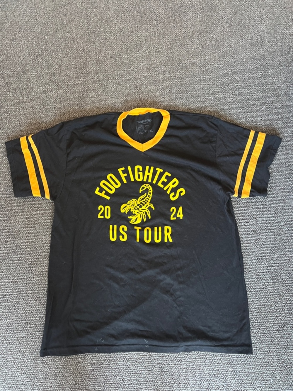 Foo Fighters Black & Yellow US Tour Tee
